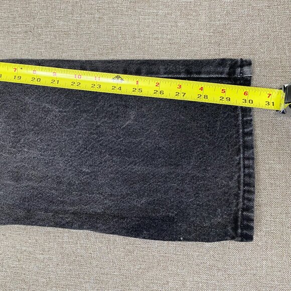 Vintage Express Bleus Bootcut Denim Jeans Women's 9/10 High Rise Black USA VTG - Picture 10 of 15